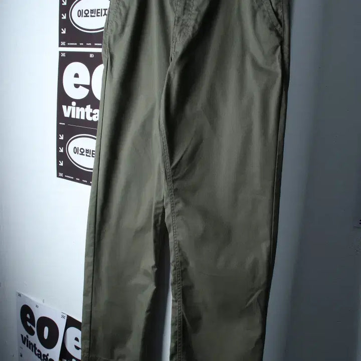 [SOLD OUT] (L-XL) 반스 면바지 팬츠 치노 카키 아메카지-274A