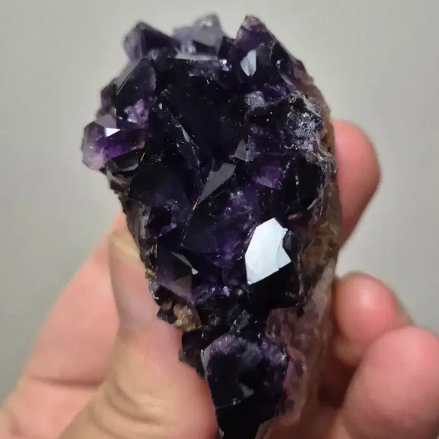 [BUNJANG] Deep Amethyst Cluster Crystal - Natural Birthstone / 진한 포도주빛 자수정! 클러스터 원석 결정 광물 탄생석
