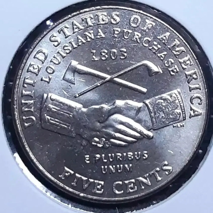 [BUNJANG] USA Unused 2004 Louisiana Purchase Commemorative 5 Cent Coin / 미국 미사용 2004년 루이지애나 1803년 합병기념 5센트 주화 화폐