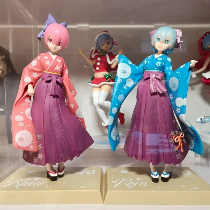[BUNJANG] Re:Zero Rem &amp; Ram Kimono Style Figure Set / 리제로 렘&amp;람 피규어
