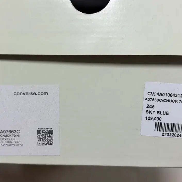 [BUNJANG] Converse x Stussy Chuck 70 Hi Sky Blue / 새상품/245)컨버스 x 스투시 척 70 하이 스카이 블루 판매.