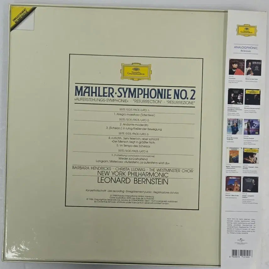 [BUNJANG] Leonard Bernstein Mahler Symphony No. 2 &