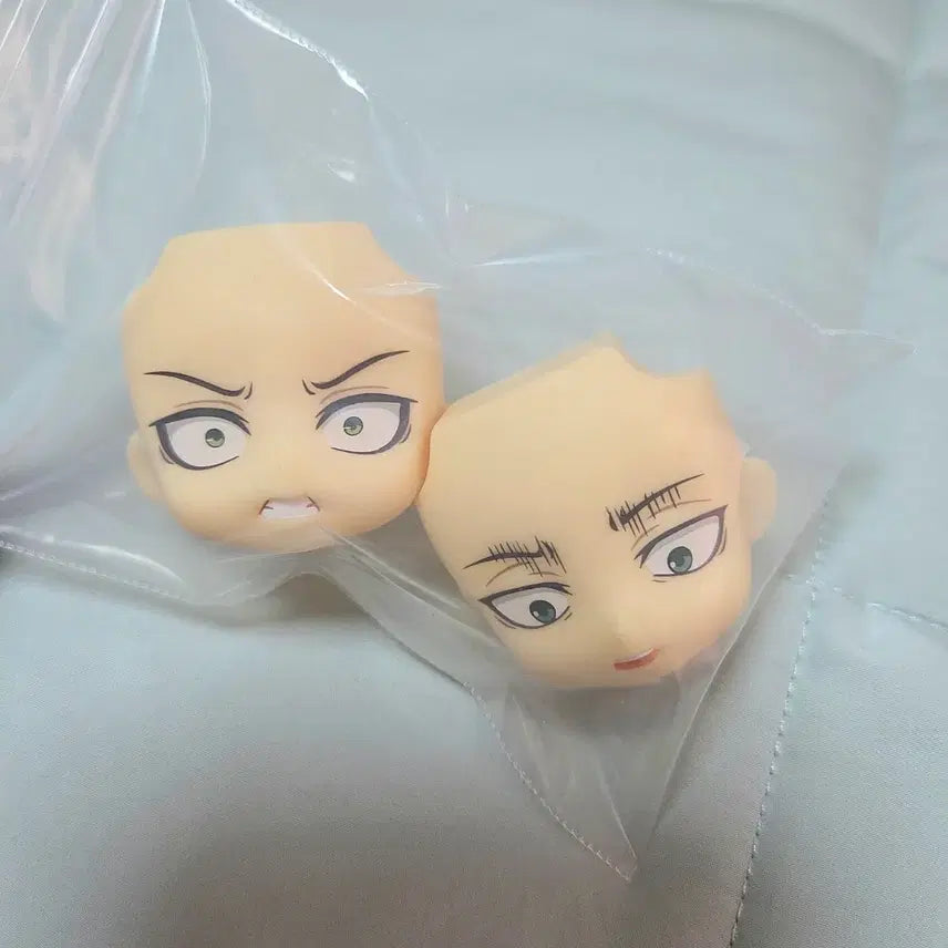[BUNJANG] Good Smile Company Attack on Titan Levi Ackerman Nendoroid Face Parts (Set of 2) / 굿스마일 진격의 거인 리바이 아커만 넨도로이드 얼굴 파츠 2종