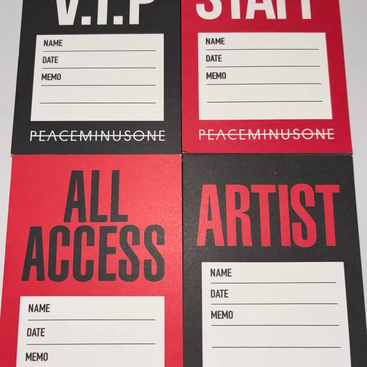 [BUNJANG] G-Dragon Peaceminusone Sticky Notes / 지드래곤 피스마이너스원 노트 패드