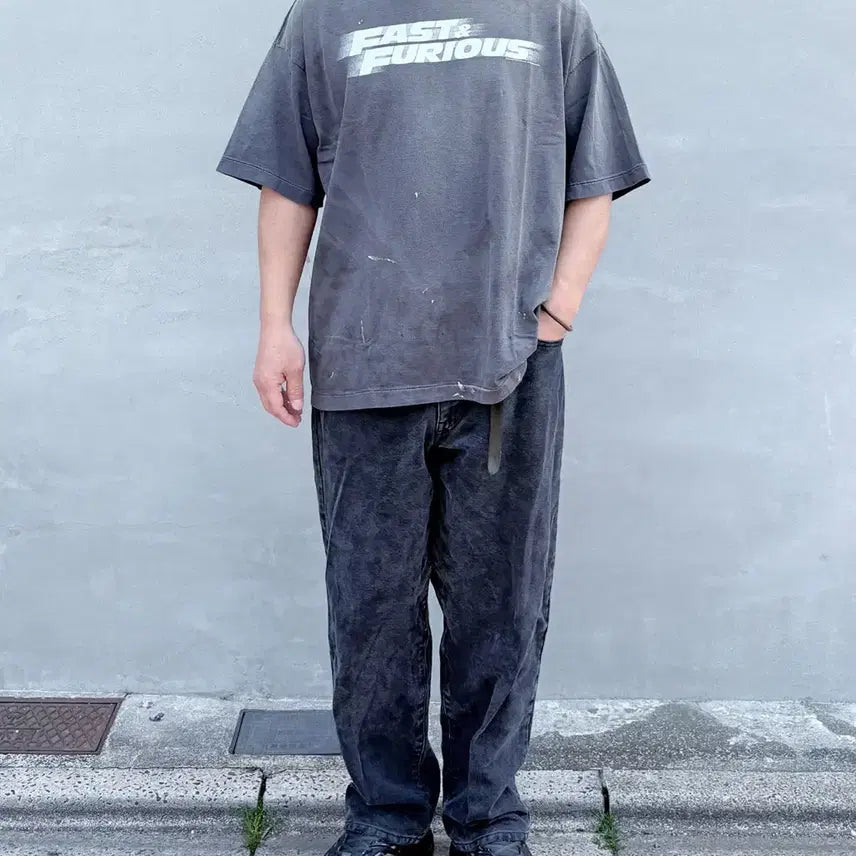 [BUNJANG] Saint Michael x Fast &amp; Furious Collaboration XL T-Shirt / (XL) 세인트미카엘 x 분노의 질주