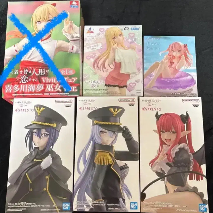 [BUNJANG] My Dress-Up Darling Marin Kitagawa Inui Junna Bundle Set Figures / 그 비스크돌은 사랑을한다 키타가와마린 이누이사쥬나 피규어 일괄