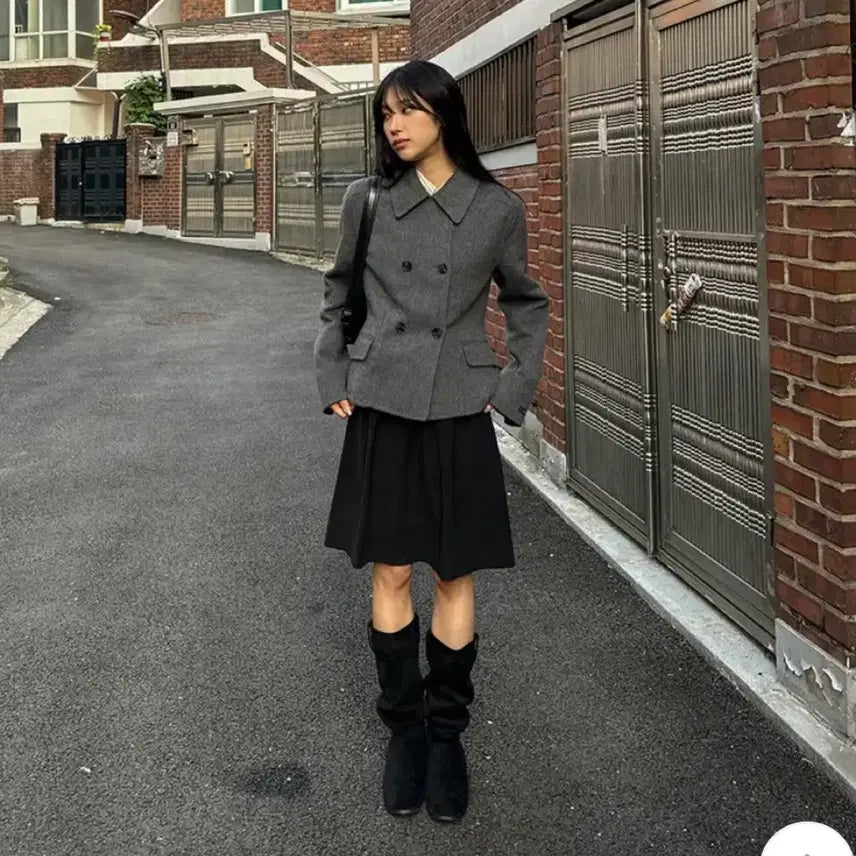 [BUNJANG] Ablie Koran Flare Midi Skirt with Back Banding / 에이블리 코란 플레어 뒷밴딩 미디 스커트