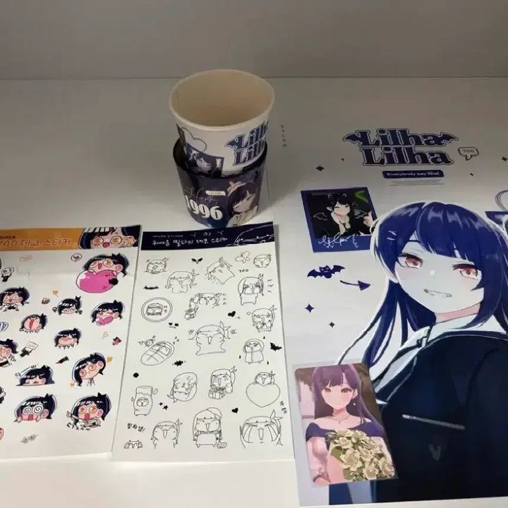 [BUNJANG] Isegye Idol Lilpa Official Birthday Cafe Goods Bundle Set / 급처)이세계아이돌 릴파 공식 생일카페 굿즈