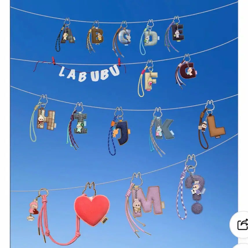 [BUNJANG] Labubu The Monsters My Secret Password Series Keyring / 라부부 더몬스터즈 THE MONSTERS 내 마음속 비밀번호 시리즈 키링