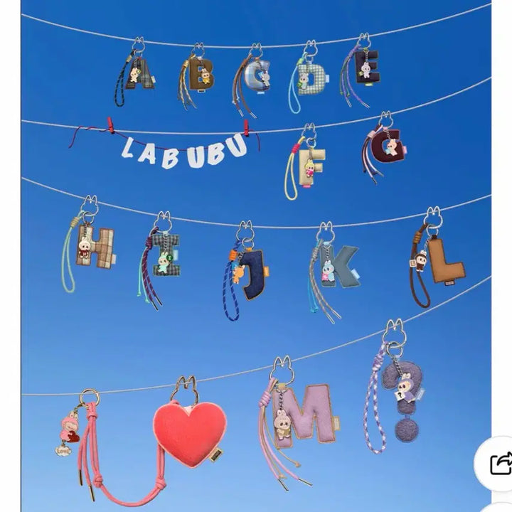 [BUNJANG] Labubu The Monsters My Secret Password Series Keyring / 라부부 더몬스터즈 THE MONSTERS 내 마음속 비밀번호 시리즈 키링