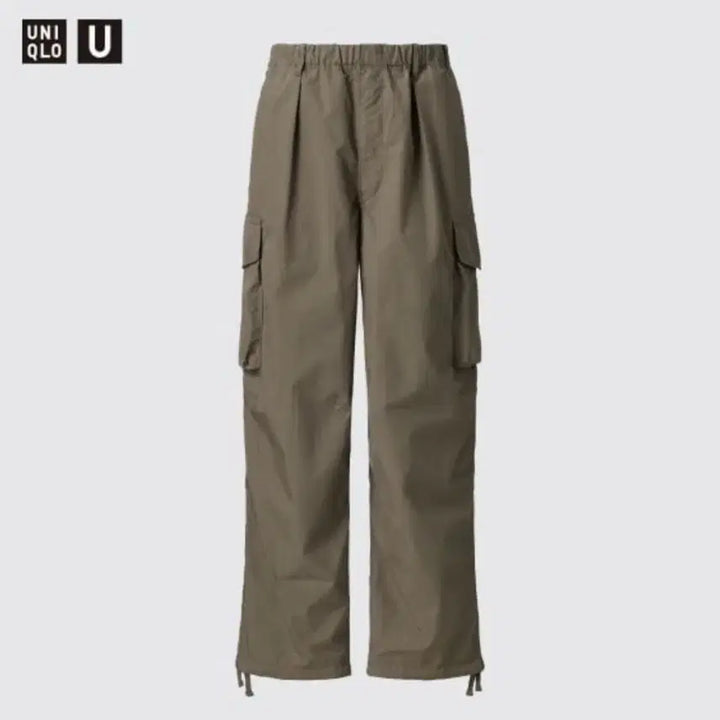 [BUNJANG] Uniqlo U Wide Fit Parachute Cargo Pants Olive L / 유니클로U 와이드핏 파라슈트 카고팬츠 올리브 L