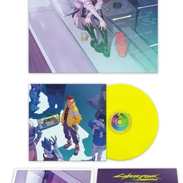 [BUNJANG] Cyberpunk Edgerunners LP Bundle Set (Purple + Yellow Version) / [미개봉] 사이버펑크 엣지러너 LP 2종 일괄 (퍼플 + 옐로우버전)