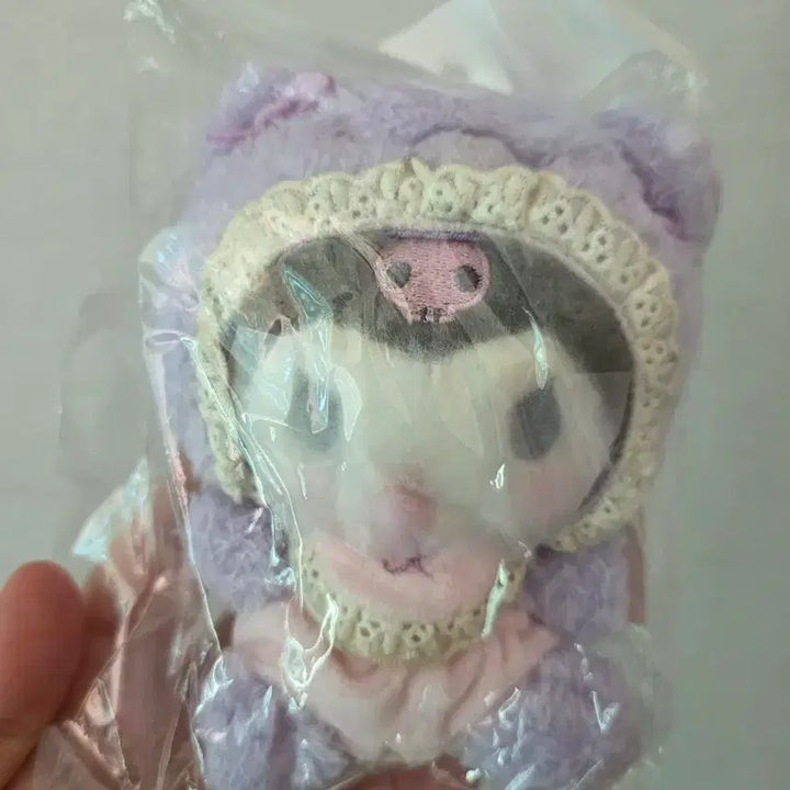 [BUNJANG] Kuromi Mascot + Plush Set (Latte Kuma) / 쿠로미 마스코트+누이 라떼쿠마 2개세트