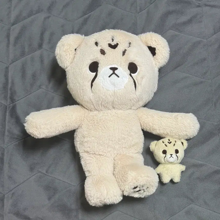 [BUNJANG] Chitary 40cm (1st Gen) &amp; 10cm (1st Gen) Plush Set / 치타리 40cm (1차) + 치타리 10cm (1차)