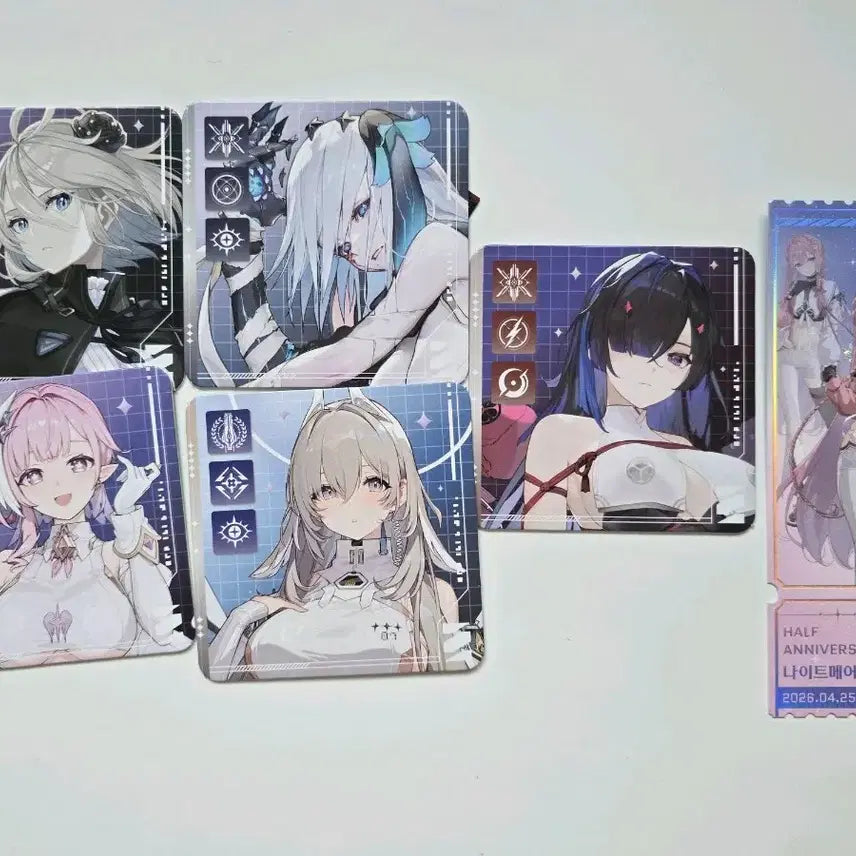 [BUNJANG] Chaos Zero Nightmare Kazena Garden Party Coaster Set / 카오스 제로 나이트메어 카제나 가든 파티 코스터 세트