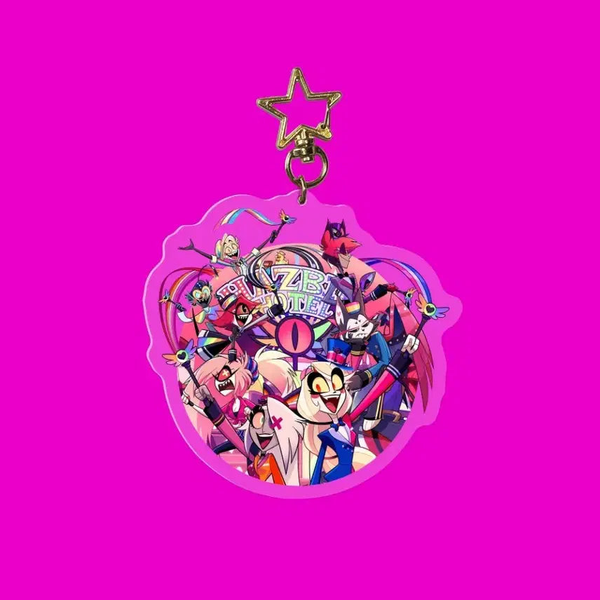 [BUNJANG] HasBeenHotel Pride Month Cho Acrylic Keyring Goods / 해즈빈호텔 프라이드 먼스 호텔조 아크릴 키링 굿즈