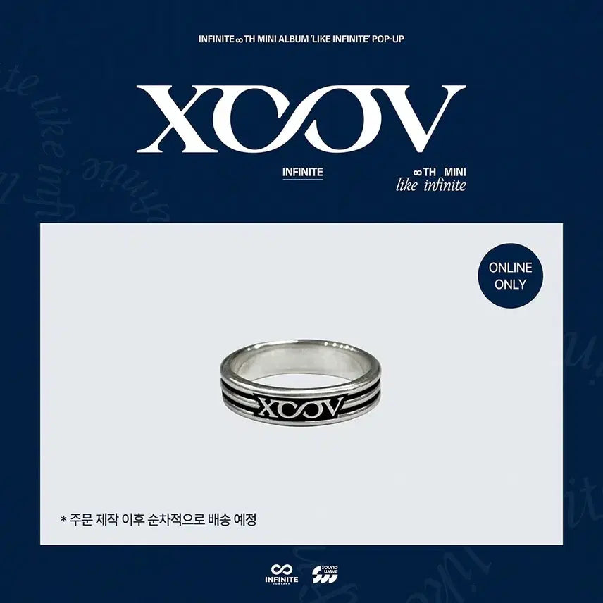 [BUNJANG] Infinite Soundwave Popup Ring + Dongwoo Random Photocard / (원가이하)인피니트 라이크링 사운드웨이브 팝업 반지 + 5만원 랜덤포카