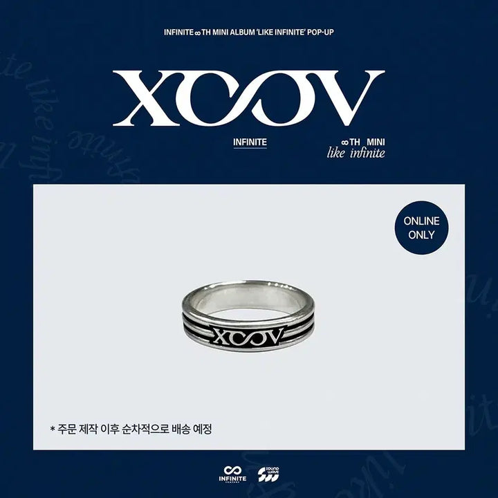 [BUNJANG] Infinite Soundwave Popup Ring + Dongwoo Random Photocard / (원가이하)인피니트 라이크링 사운드웨이브 팝업 반지 + 5만원 랜덤포카