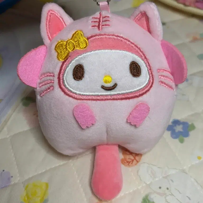 [BUNJANG] Sanrio My Melody Cat Plush Keychain / 산리오 마이멜로디 고양이 인형 키링