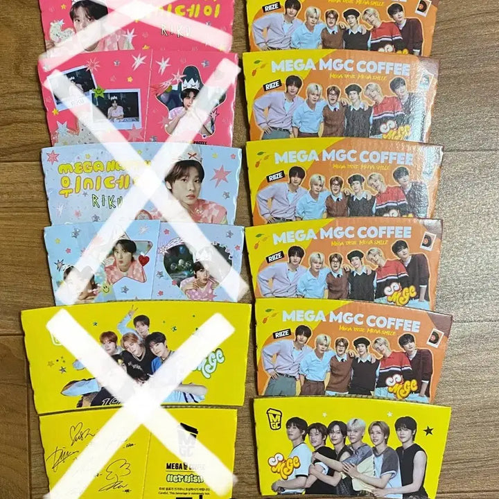 [BUNJANG] NCT WISH MEGA COFFEE Cup Holder Rikku Proof Photo / 엔시티 위시 메가커피 컵홀더, 리쿠 증명사진, 다님 특전 비공굿