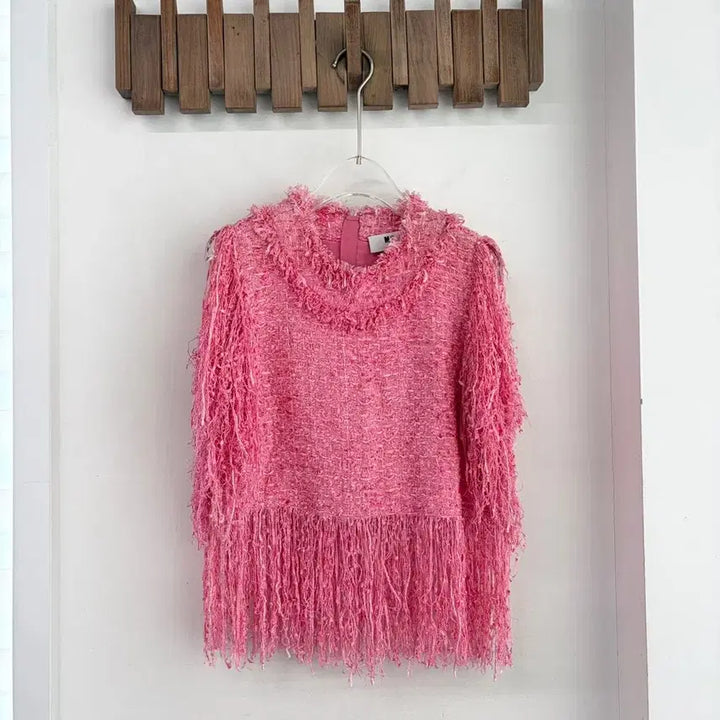 [BUNJANG] MSGM Tweed Fringe Top / msgm 트위드 프린지 탑