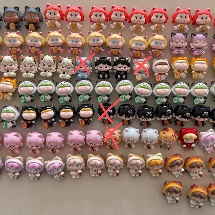 [BUNJANG] Eleven &amp; Amarillis &amp; boookii Mini Figurines (Set of 4) / 일레븐&amp;아마릴리스&amp; boookii 등등 미니 피규어(만원4개)