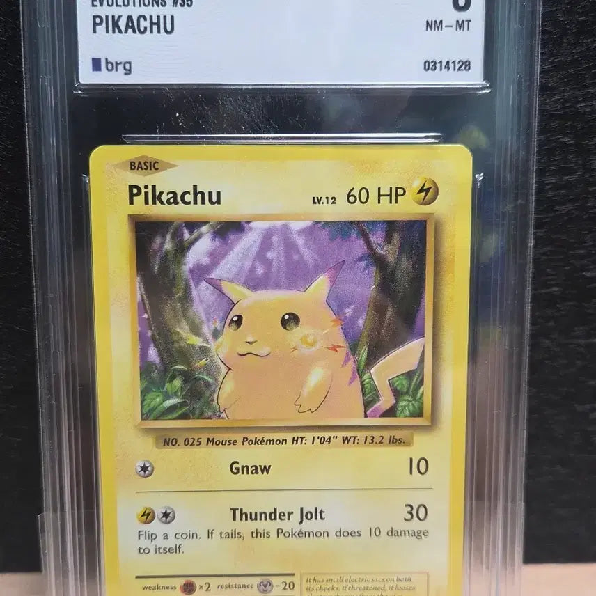 [BUNJANG] Pokemon Pikachu 20th Anniversary North American Edition XY Evolutions NM-MT Graded Card / 20주년 북미 포켓몬카드 피카츄