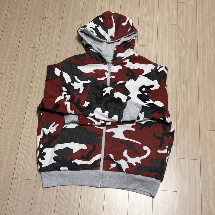 [BUNJANG] Supreme Reversible Work Zip-Up Hoodie Sweatshirt Ash Grey / 슈프림 리버시블 워크 집업 후드 스웨트셔츠 애쉬 그레이 - 25FW