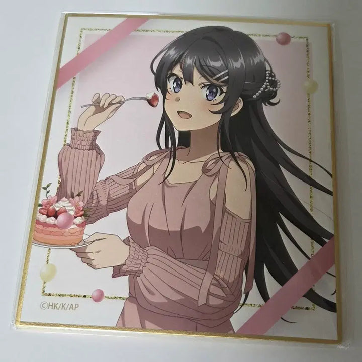 [BUNJANG] Seishun Buta Yarou Sakurajima Mai Shikishi Art Board / 청춘돼지 사쿠라지마 마이 색지 청춘 돼지