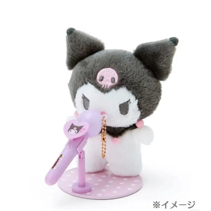 [BUNJANG] Sanrio Kuromi LED Microphone Keychain / 일본 정품 쿠로미 마이크 LED 키링