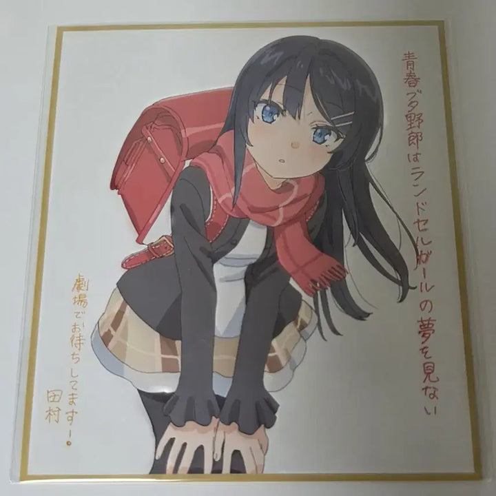 [BUNJANG] Seishun Buta Yarou The Movie Sakura Jima Mai Shikishi / 청춘돼지 극장판 색지 사쿠라지마 마이 청춘 돼지