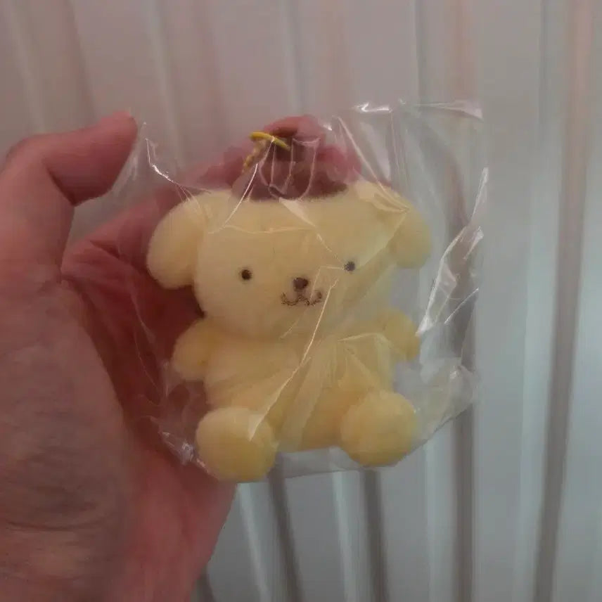 [BUNJANG] Sanrio Pompompurin Fluffy Keychain / 산리오 플로키 키링