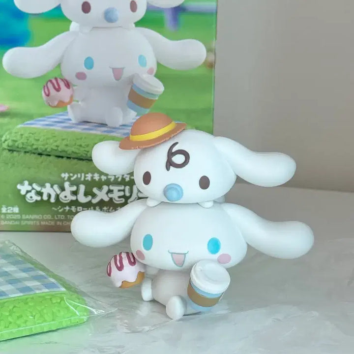 [BUNJANG] Sanrio Characters Nakayoshi Memories Cinnamoroll &amp; Pompompurin Figure Set (Bandai Namco) / 시나모롤 밀크 피규어 나카요시 메모리즈
