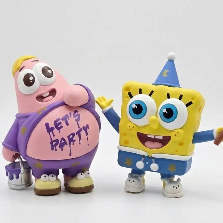 [BUNJANG] Pop Mart SpongeBob Pajama Party Secret Figure Bundle Set / 팝마트 스폰지밥 파자마파티 시크릿 피규어 2개 일괄