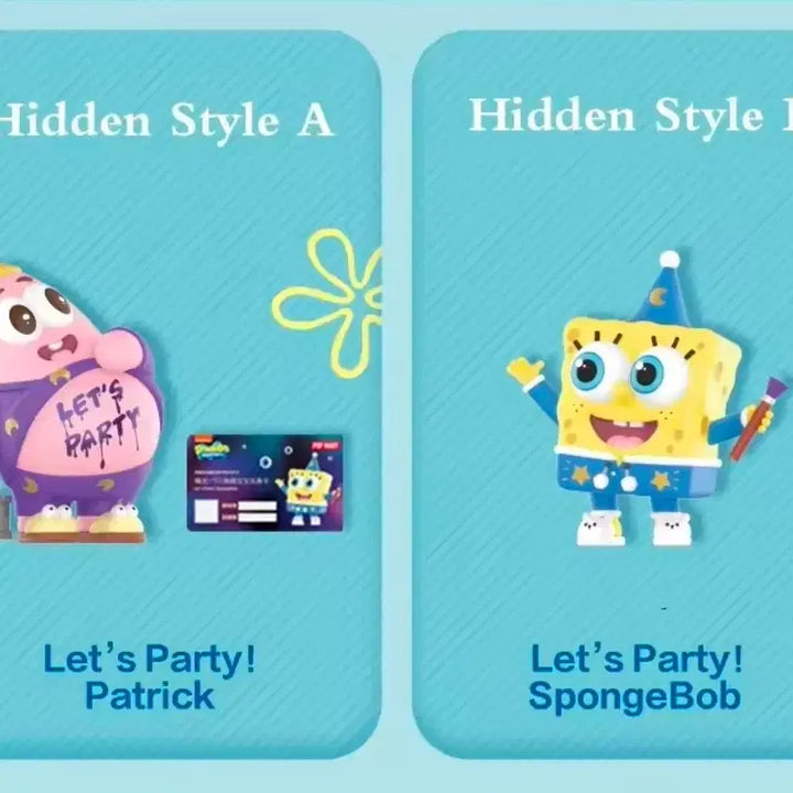 [BUNJANG] Pop Mart SpongeBob Pajama Party Secret Figure Bundle Set / 팝마트 스폰지밥 파자마파티 시크릿 피규어 2개 일괄