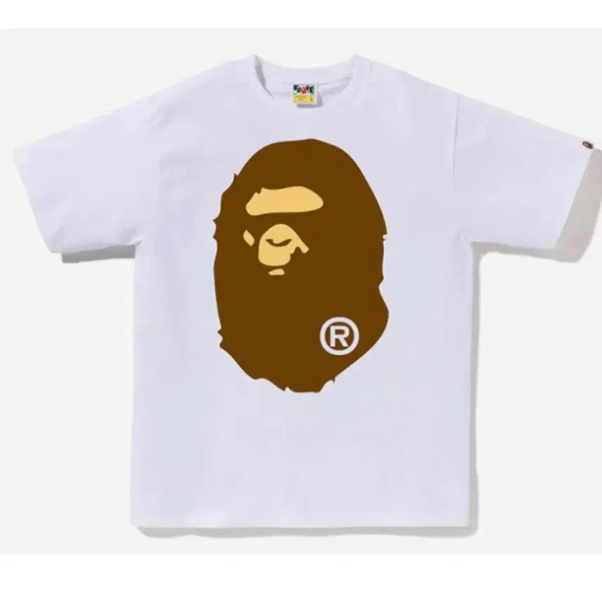 [SOLD OUT] 베이프 빅 에이프 헤드 티셔츠 빅사루 반팔티 화이트