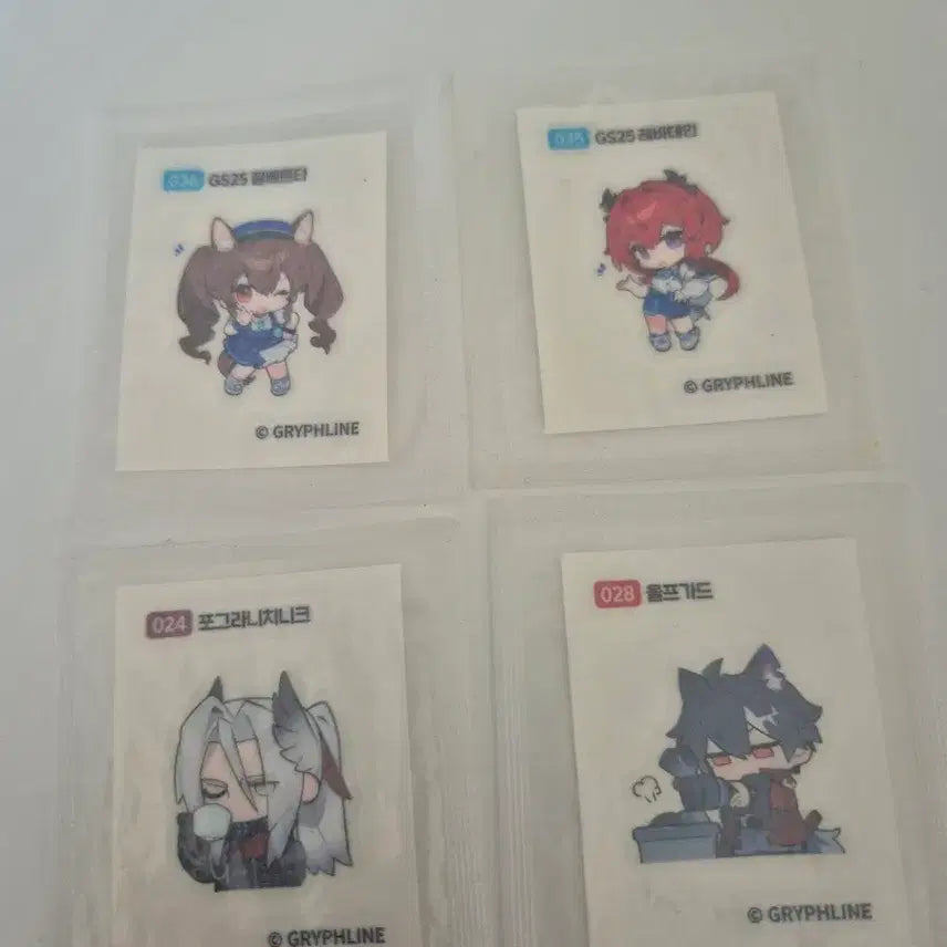 [BUNJANG] Arknights Endfield GS25 Collaboration Stickers (24, 28, 35, 36) Bundle Set / 명일방주 엔드필드 GS25 콜라보 띠부씰(24,28,35,36)