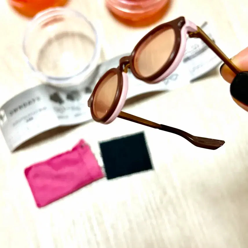 [BUNJANG] OWNDAYS Mini Gacha Glasses Pink Bundle Set / OWNDAYS 안경 미니 가챠 핑크 2개 일괄 판매