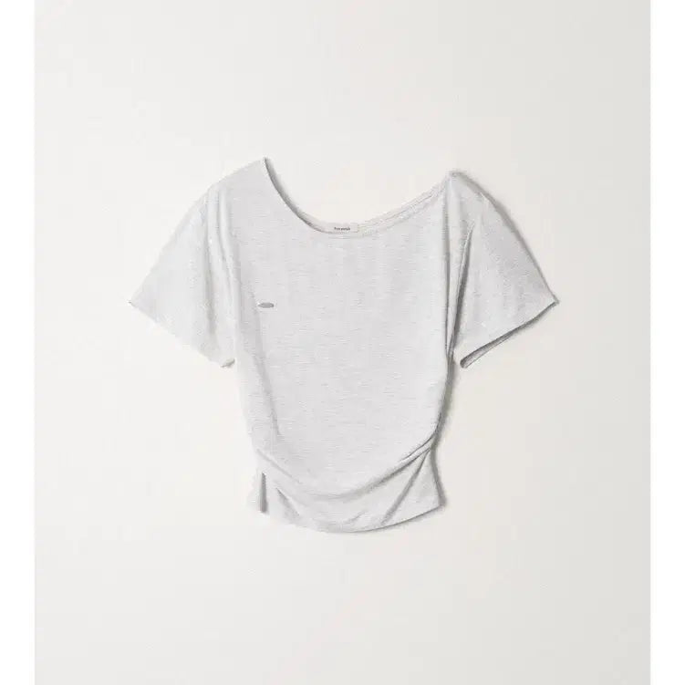 [BUNJANG] Abra Mo Ruchid Open Shoulder Top Short Sleeve T-Shirt / (새상품/가격 안 내려요)아비에무아 러치드 오픈 숄더 탑 반팔티