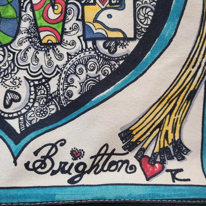 [BUNJANG] Brighton Limited Edition Tom Clancy Canvas Shopper Bag / 브라이튼 한정판 일러스트 캔버스 쇼퍼백