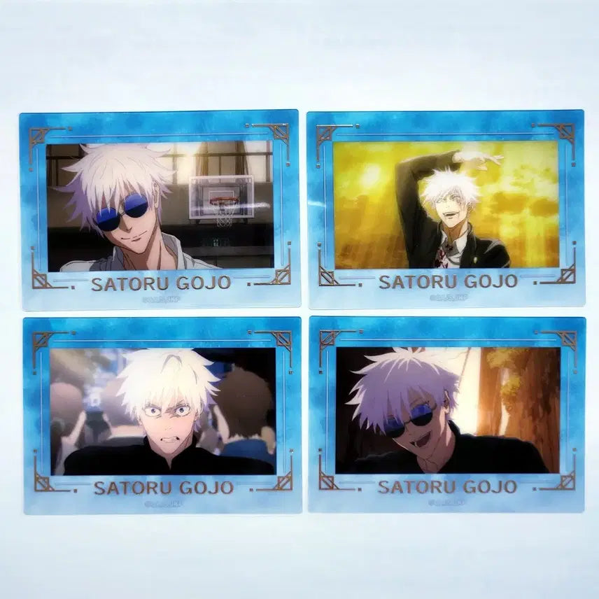 [BUNJANG] Jujutsu Kaisen Ryomen Sukuna Hokage Jewel Clear Card 4-Card Bundle Set / (일괄) 주술회전 회옥옥절 고죠 사토루 클리어 카드 4장 세트