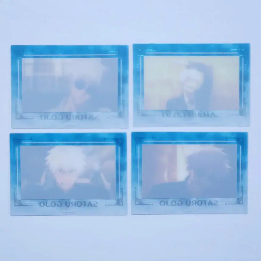 [BUNJANG] Jujutsu Kaisen Ryomen Sukuna Hokage Jewel Clear Card 4-Card Bundle Set / (일괄) 주술회전 회옥옥절 고죠 사토루 클리어 카드 4장 세트