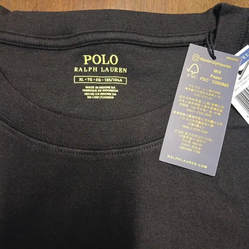 [SOLD OUT] 폴로 랄프로렌 pk 반팔티 블랙 2장 105
