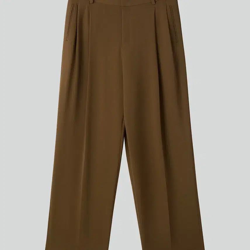 [BUNJANG] Recto 26SS Fluid Tuck Detail Suit Pants - Ochre Brown / [새상품] 렉토 26SS 플루이드 턱 디테일 수트 팬츠 오커 브라운