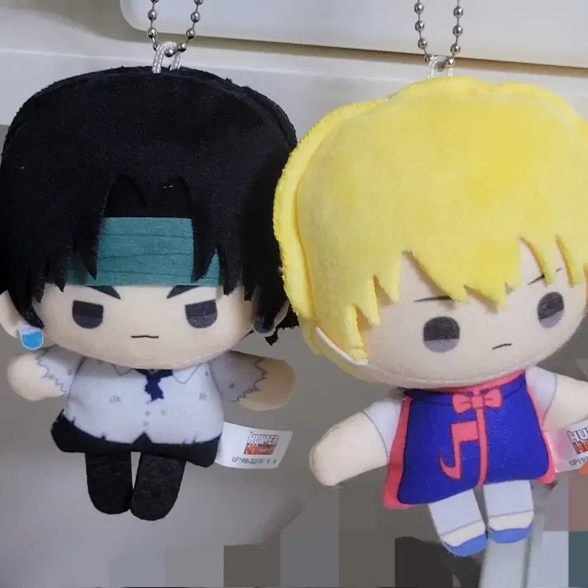 [BUNJANG] Hunter x Hunter Chrollo Lucilfer &amp; Kurapika Plush Set / 일괄) 헌터헌터 클로로 루실후르 크라피카 눌셋 누이