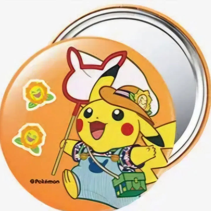 [BUNJANG] Pokemon Pikachu Pin Mirror, Memo Pad, Shopping Cart Keychain Set / 포켓몬 피카츄 핀거울, 메모지, 장바구니