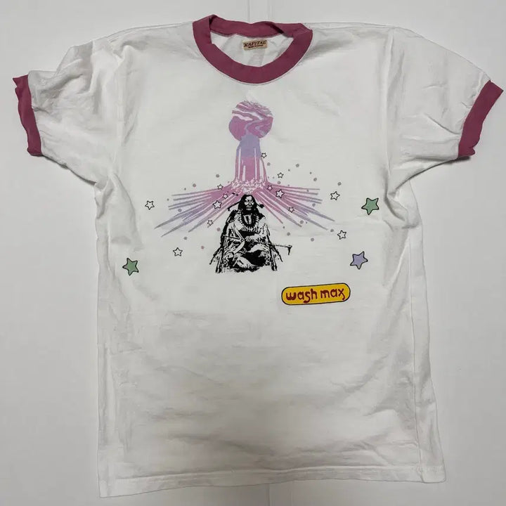 [BUNJANG] Kapital 20 Tencel Ringer T-Shirt White / 1) 캐피탈 20 텐지쿠 링거 티셔츠 런드리 맥스 치프 Pt 화이트