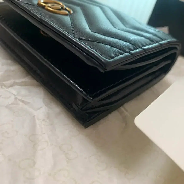 [BUNJANG] Gucci GG Marmont Matelassé Wallet Black Full Box / 정품) 구찌 GG 마몽 마몬트 마틀라세 반지갑 블랙 풀박스