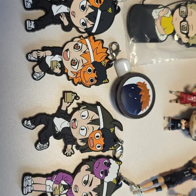[BUNJANG] Haikyuu!! Oni Rubber Keychain Set / 하이큐 오니 고무 키링 세트