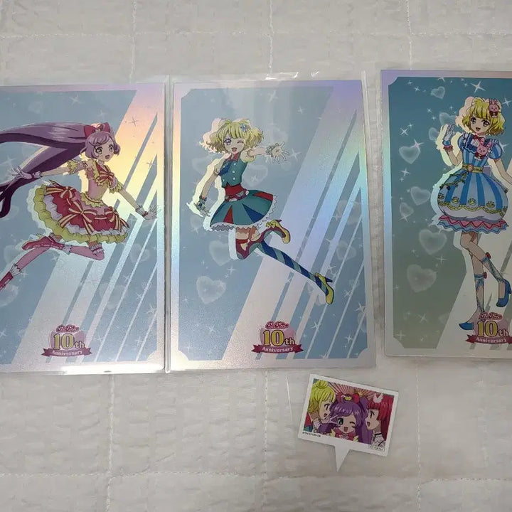 [BUNJANG] V-Square Pripara 10th Anniversary Postcard Bundle Set / [일괄] 브이스퀘어 프리파라 10주년 엽서 + 카페 특전